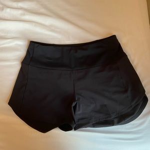 Lululemon 4” high rise speed up shorts